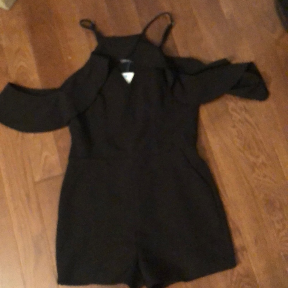 Cold shoulder romper